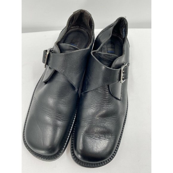 Bally Pedrano Luxurious Black Leather Ankle Buckle Shoes Boots Men's Sz 9.5 US - Picture 11 of 12